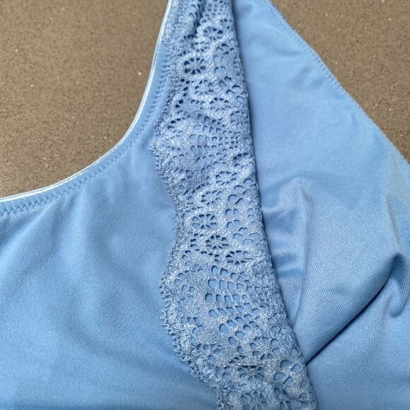 Women's Soma Embraceable Blue Lace Bralette - Picture 6 of 6
